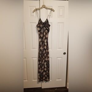Free People Black and Brown Maxi Dress